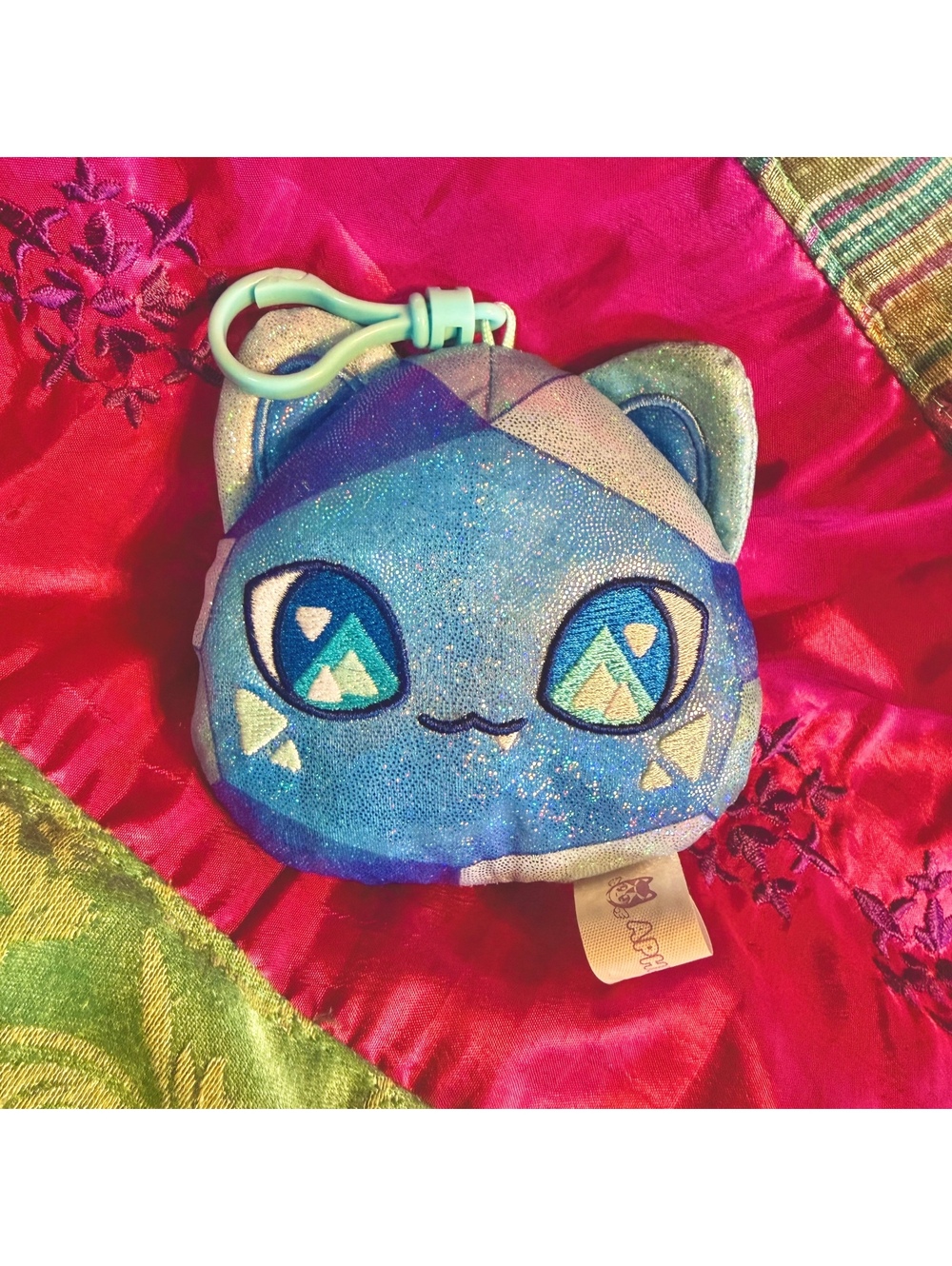 Aphmau Meemeow Sapphire Cat Hanging Plush Keychain